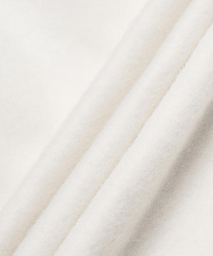 POLO RALPH LAUREN W Logo Flag Fleece Half Zipper Pullover - Deckwash White