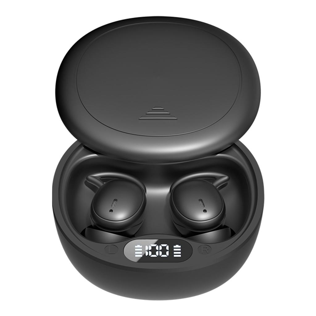 Wireless Earbuds Digital Display Skin Friendly Portable Noise Blocking Earphones for Sleeping