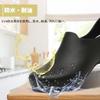 JSWEI Women's Lightweight Kitchen Work Shoes, Chef Shoes, Sandals, Waterproof, Oil-Resistant, Slip-Resistant, Lightweight (Black, Size 24cm)