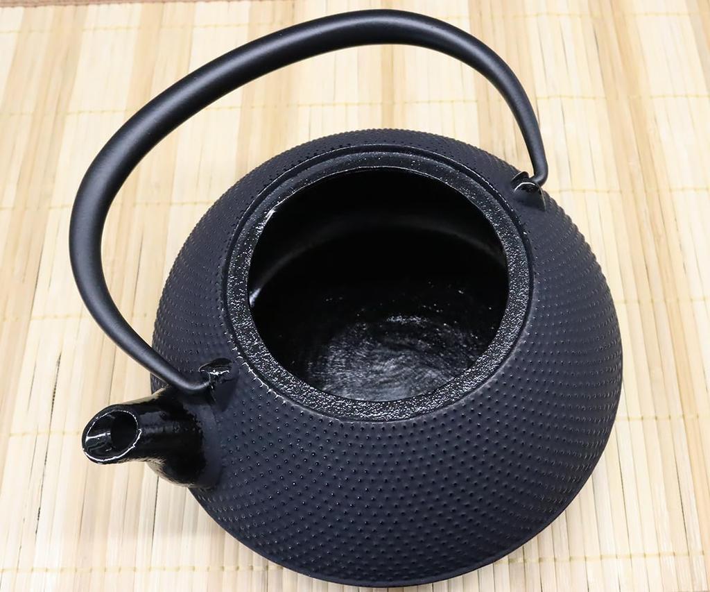 Castle Enterprise Asahi Iwate Prefecture Traditional Craftsmanship Nanbu Ironware Iron Kettle "Fuga" (1.1L Capacity) (Gas and IH Compatible)