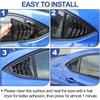 Daeiclru Rear Side Window Louvers Compatible with Subaru WRX 2022 2023 2024, Rear Side Window Louver Decorate Cover, Air Vent Scoop Shades Cover