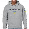 Felpa con Cappuccio Stampata a Maniche Lunghe Trident Ucraino Slava Ukraini per Uomo Donna Felpa Harajuku Streetwear Pullover Autunnale