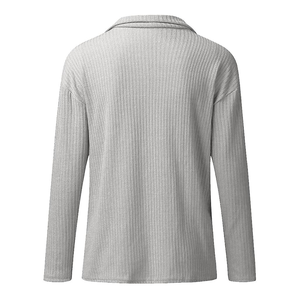 Frauen Herbst Und Winter Casual Lose Feste Nähte Lange-ärmeln Stehkragen Halb Zipper Pullover Stricken Pullover Top