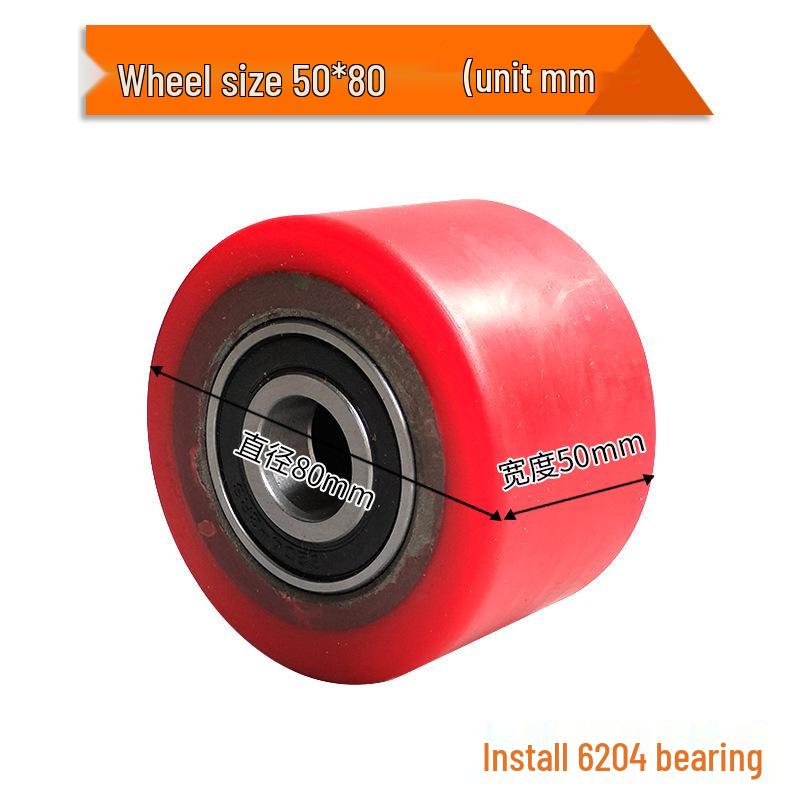Nylon Forklift Wheels: Complete PU Handling Set with Bearings & Tow for Pallet Truck