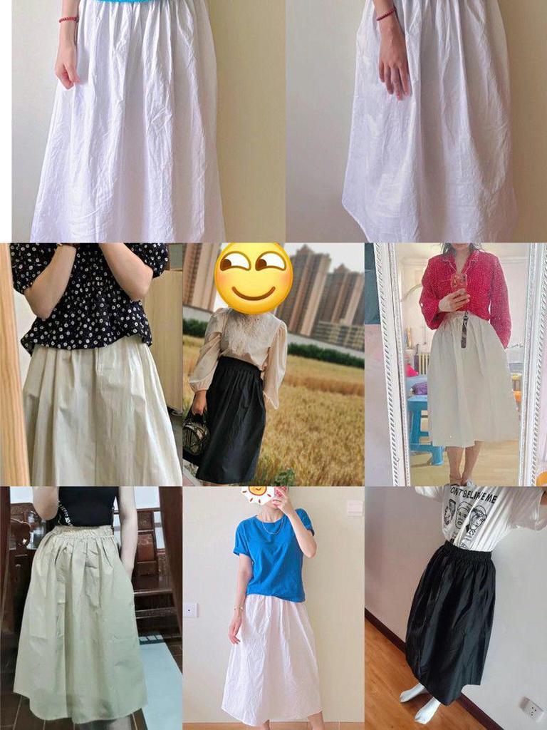 2026 Zomer Hoge Taille Kaki A-lijn Katoenen Rok voor Dames - Koreaanse Stijl