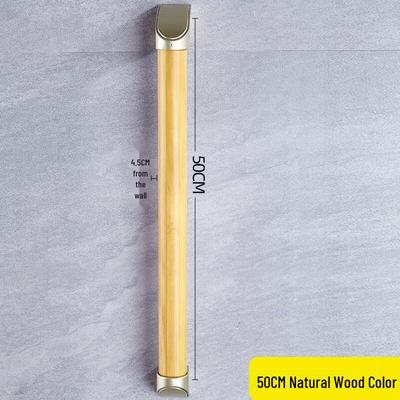 Solid Wood Bathroom Safety Grab Bar