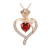 Heart-Infinity Rhinestone Pendant Birthstone Jewelry