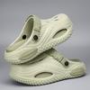 New Breathable Slide Shoes For Men Summertime Eva Clogs Garden Shoes Outside Holes Beach Slide Shoes Plush Comfort Slides Trend Clogs