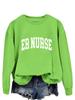 Spring-Fall ER Nurse Hoodie - Casual Round Neck Top