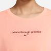 Nike Letter Round Neck Pullover Short Sleeve T-Shirt Women T-Shirt Pink DJ6236-693