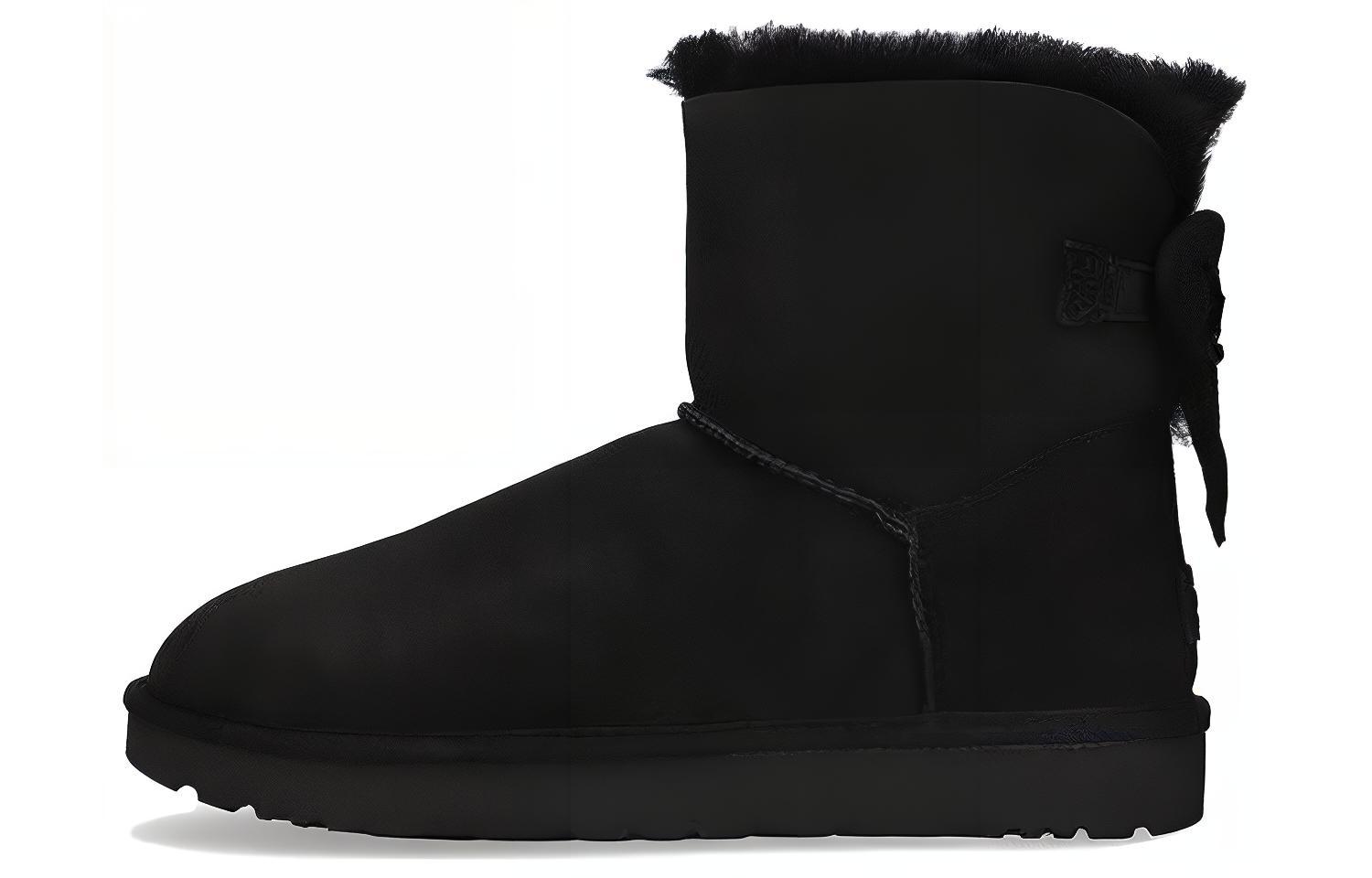 Женские ботинки UGG Mini Bailey Fluff Bow 1123635-BLK 36