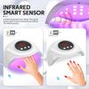 24LEDS LED UV Nail Lamp For Curing All Gel Nail Polish Professional 72W Nail Drying Lamp With Auto Sensor Salon Equipment