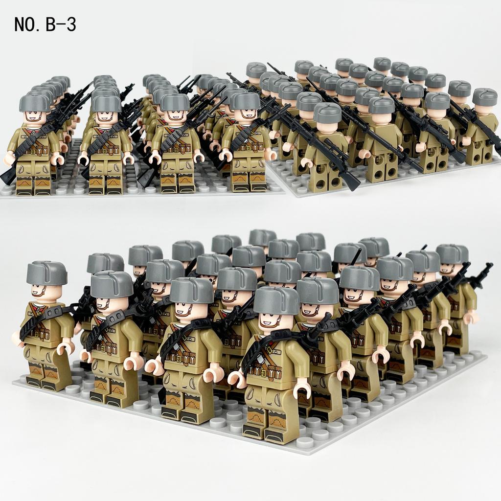 Militär Baustein Figur Kompatibel Kleine Partikel Spielzeug Zusammenbau Patriotischer Kleiner Junge Zusammenbau