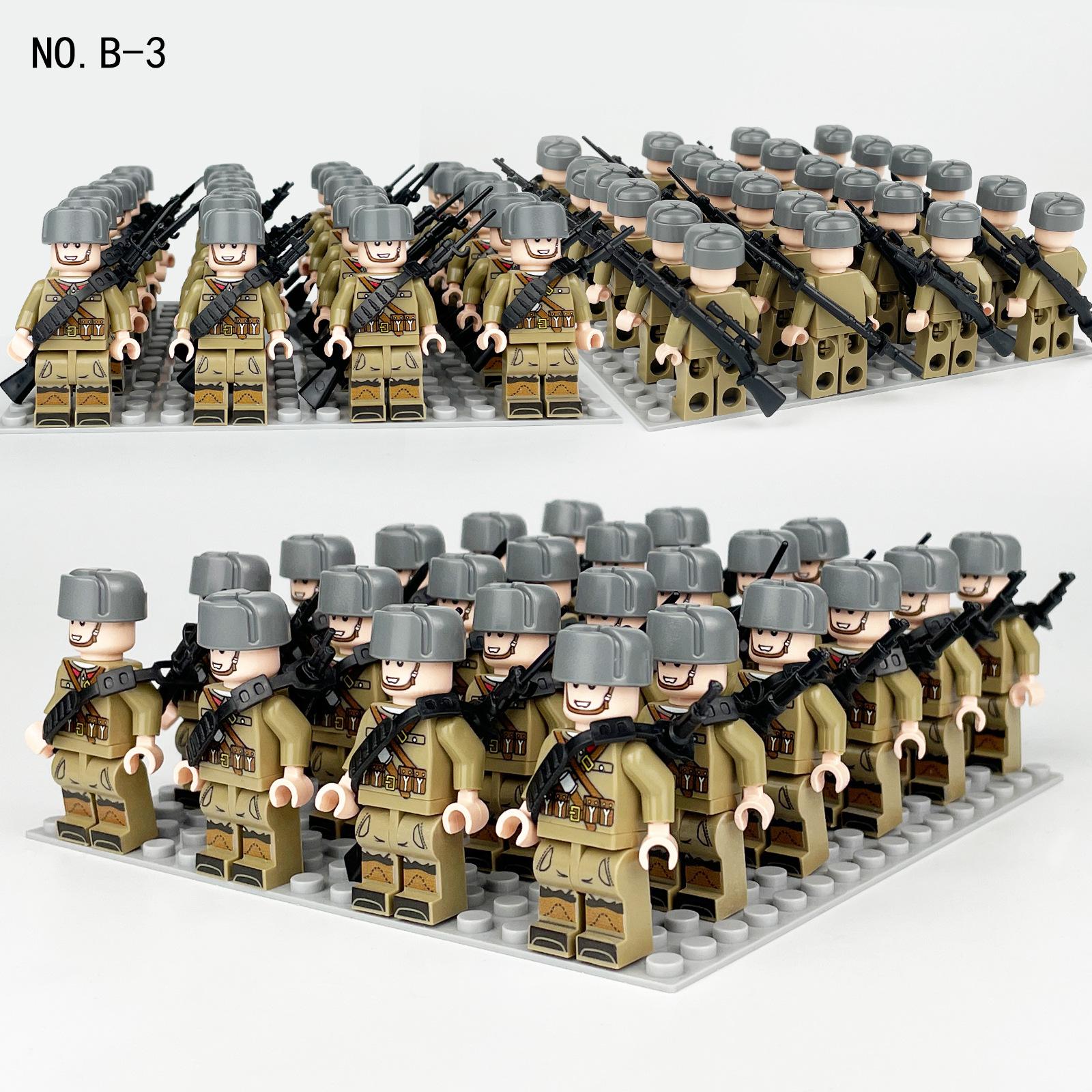 

Військова фігурка з будівельних блоків Сумісні іграшки з дрібними деталями Збірка Патріотичний маленький хлопчик Збірка