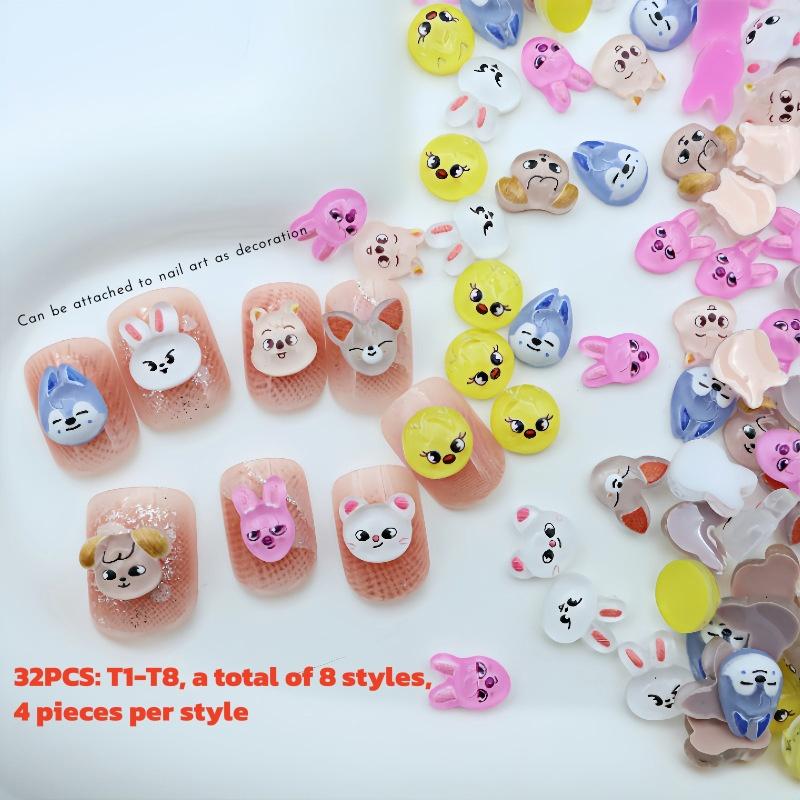 Straykids Animal Mini 3D Stickers Diy Decoration, Nail Phone Case Decoration Stickers Skzoo Mini Stickers Girlfriend Gift