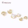 18K Gold Plated 12/16MM Large Beads Caps Filigree Bead Cap High Quality Jewelry Beads Cap DIY Handmade Jewelry Accessories
