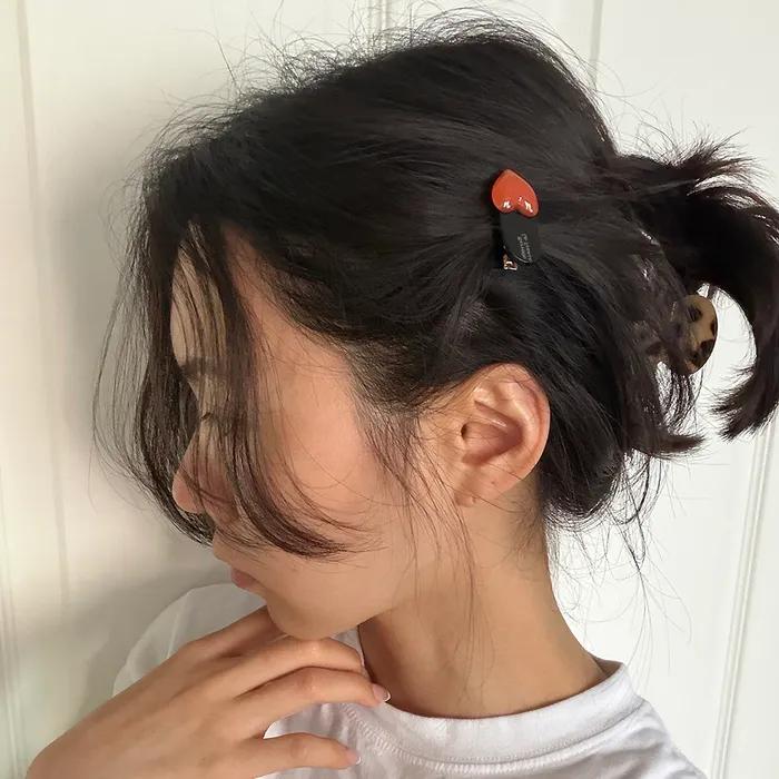 Heart candy hair pin (6color)