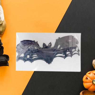 12 Stück Halloween Aufkleber 3D Fledermaus Aufkleber Heimdeko Wandkunst Hintergrunddekoration für