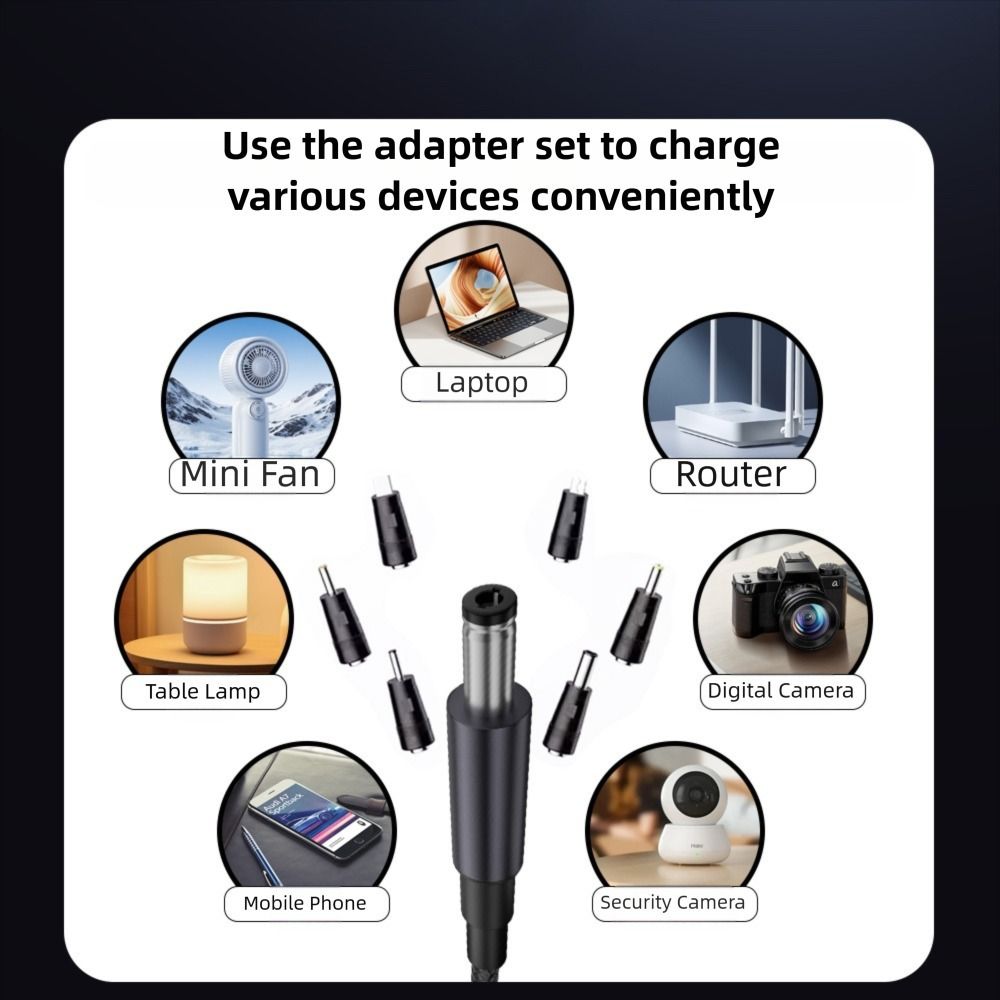 5V/9V/12V/15V/20V USB C To DC PD Adapter Cable Digital Display Boost Cable  Laptop Camera