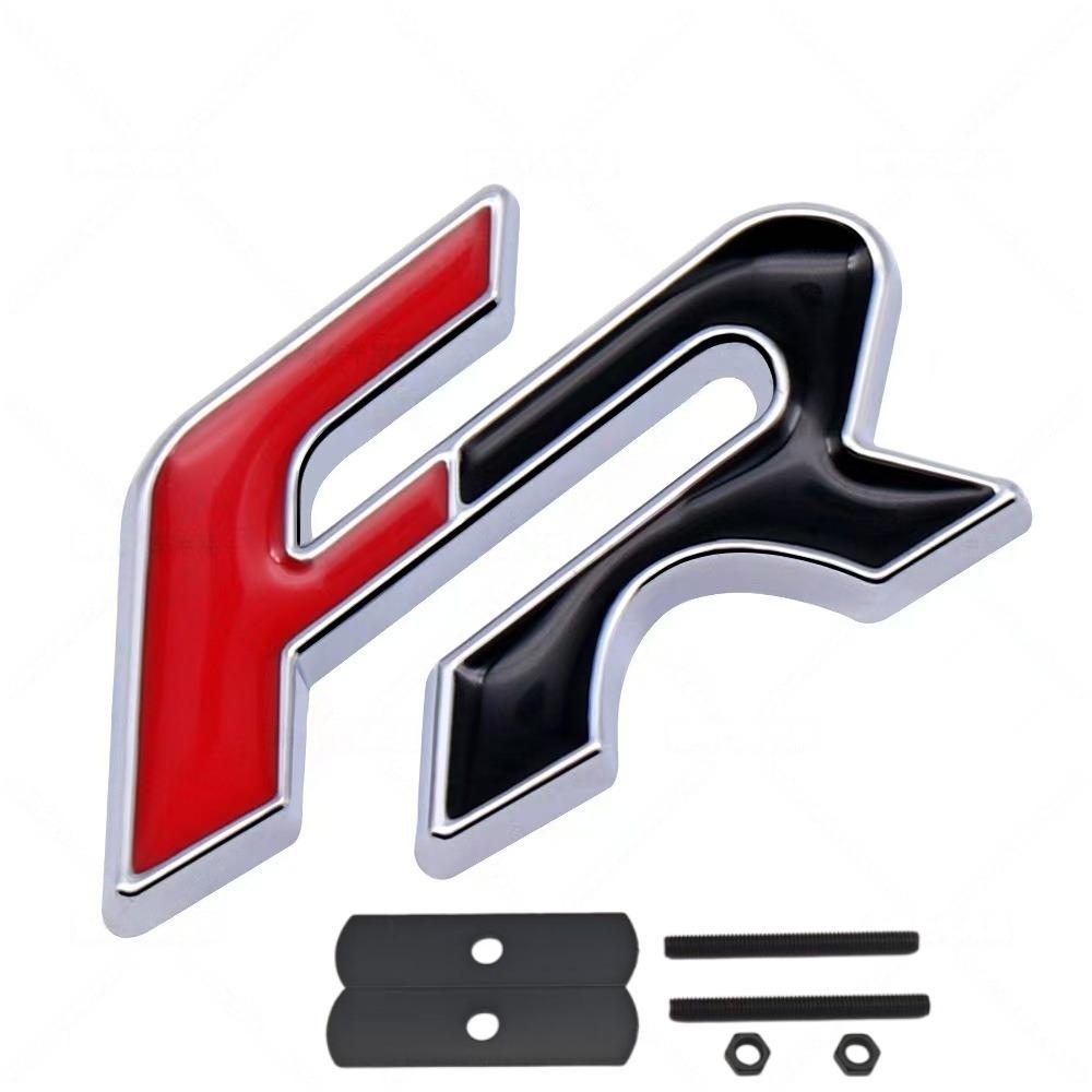 3D Metal FR Logo Badge Sticker Side Fender Rear Trunk Emblem Decal High-Quality Automotive Accessories