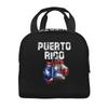 Puerto Rico Boxing Insulated Lunch Bag for School Waterproof Cooler Thermal Lunch Box Women Children Food Container Tote Bags