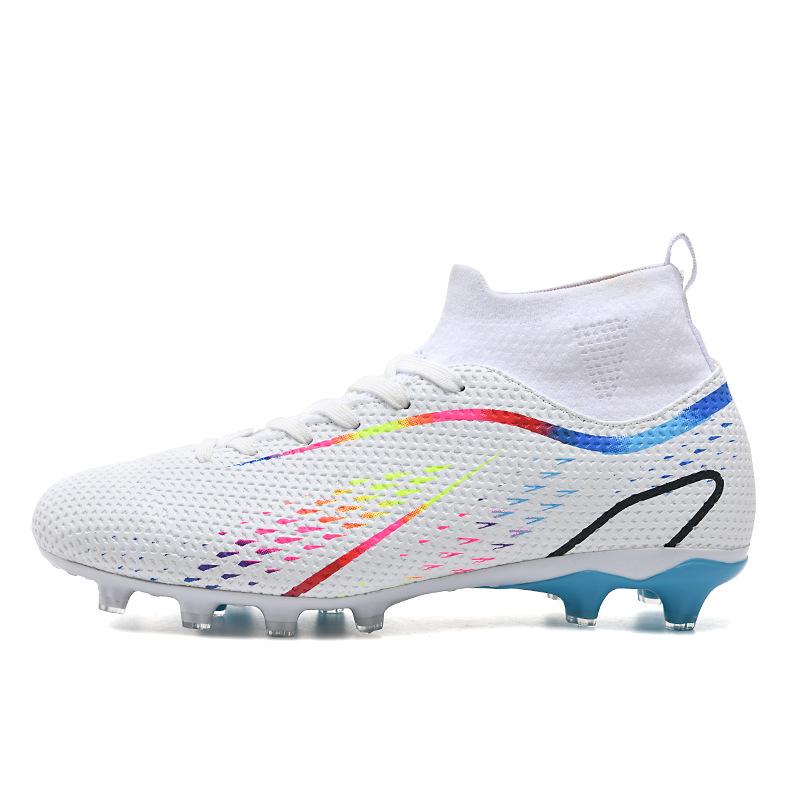 High-Top-Fußballschuhe TF gebrochene Nägel Kunstrasen AG Nägel Lederfüße Männer und Frauen Kinder und Jugendliche Trainingsschuhe