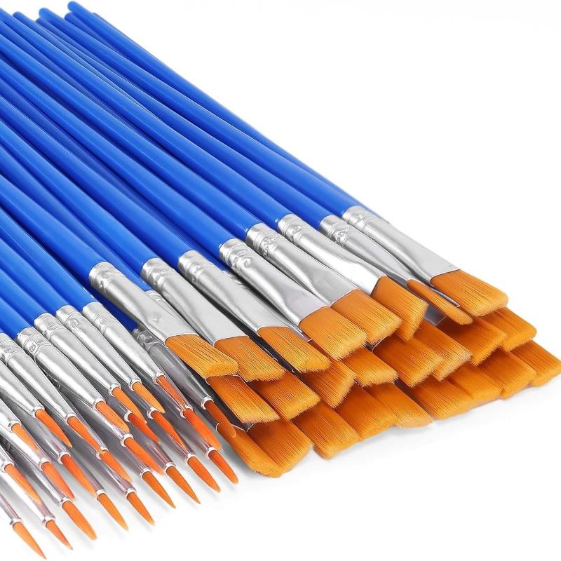 20 de bucăți perii de pictură pentru pictura artizanală și artizanat pentru echipamente artistice multifuncționale de pictură cu linie de cârlig