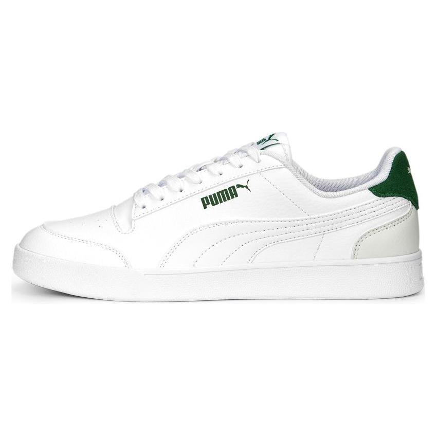 PUMA Shuffle Trainers White Green Men s 309668-25 EU 36