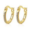 2026 Fashion Personality Inlaid Zirconium Diamond Simple Ear Buckle Women's Fashion Short Earrings Earrings Ear Buckle