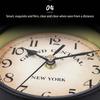 Antique Iron Double Side Wall Clock Easy Read Hanging Wall Clocks Home Decors for Outdoor Indoor Photography Props