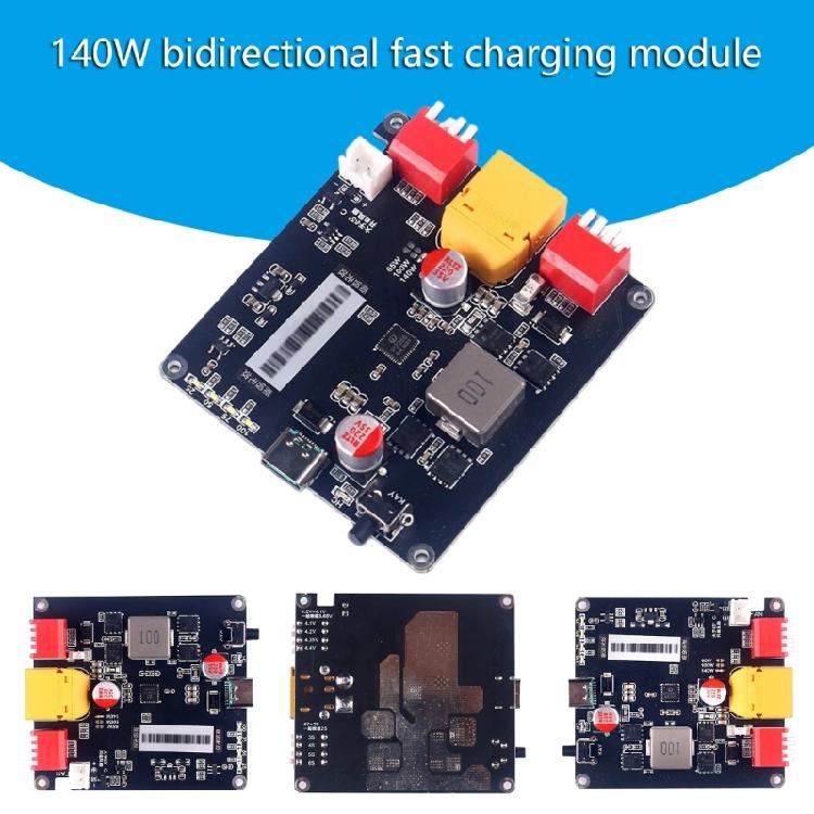 140W Bidirectional Fast Charging Module Replacement 2S 4S 5S 6S Battery Charging Board IP2366 Charging Module