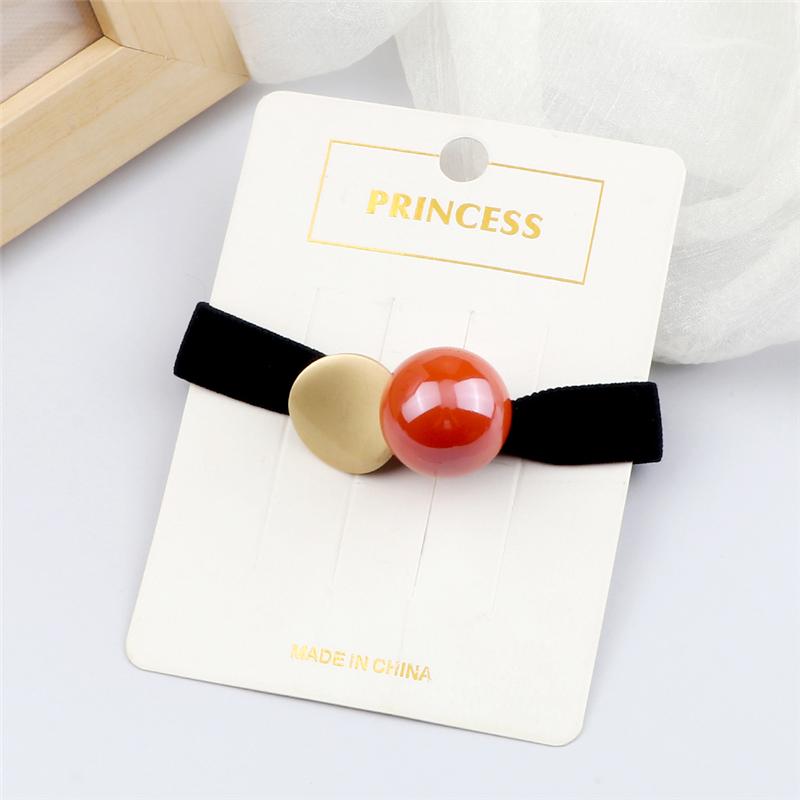 Korean Crystal Beads Headband Women Girls Hair Bands Fashion Elastic Scrunchies Hair Accessories Headwear Ponytail Holder Gifts