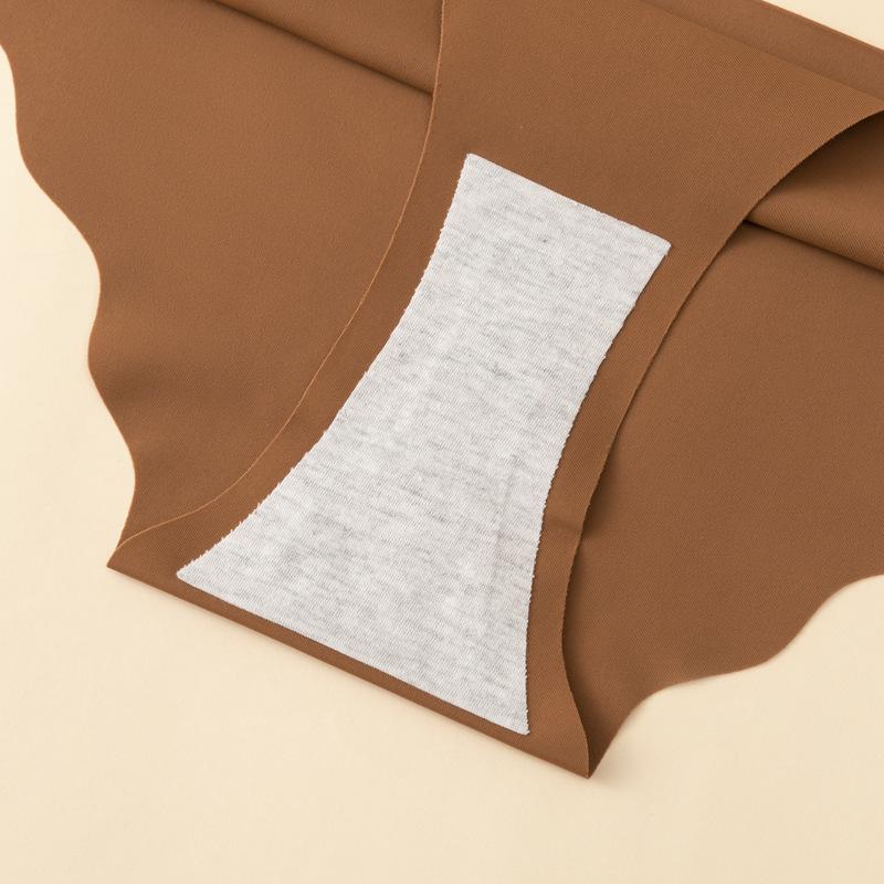 Plus Size Women's Sexy Quick-Dry Ice Silk Seamless Low-Waist Sports Panties