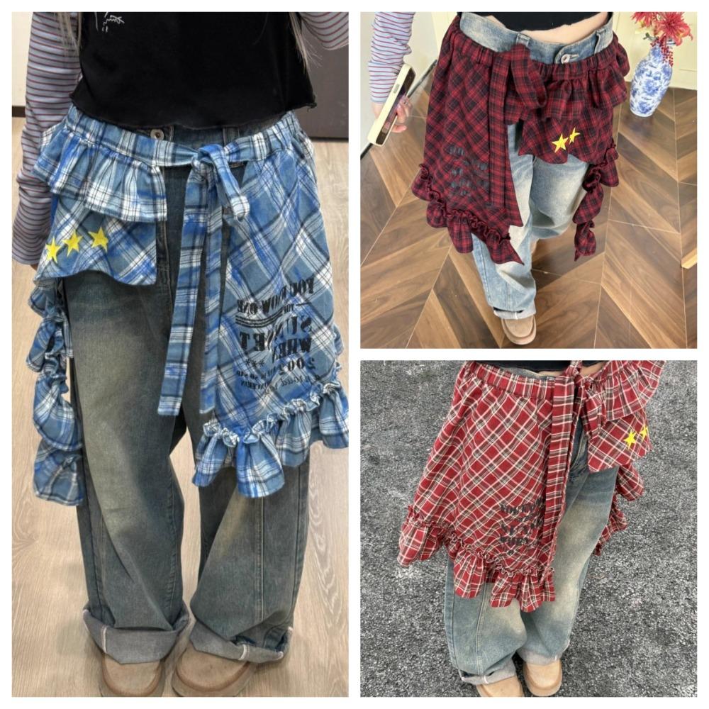 Shirt Extender Lace Up Hip Scarf Star Ruffled Edge Waistband Jazz Dance Costumes Accessory