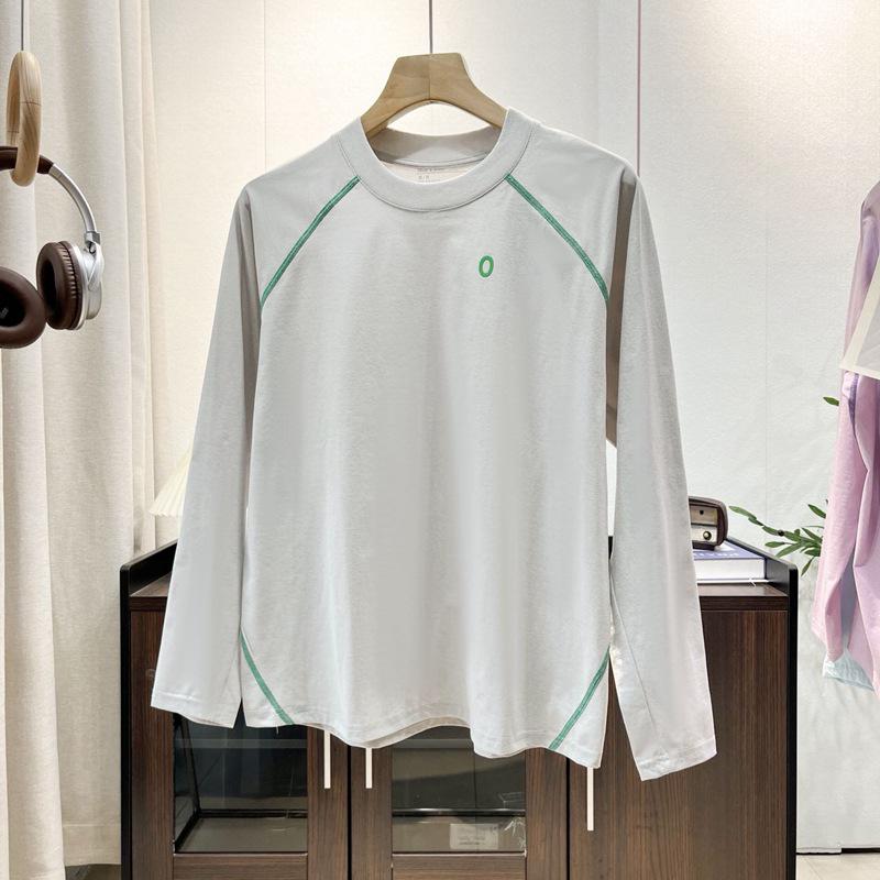 Unisex Quick-Dry Patchwork Long Sleeve Outdoor Sports Top