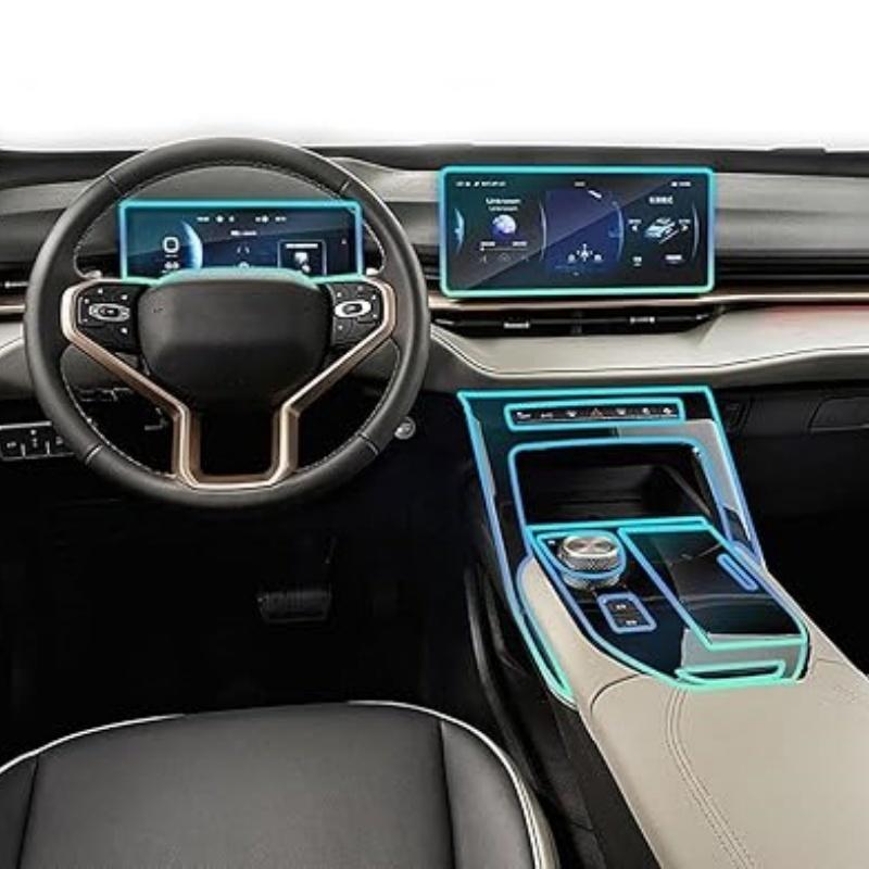 Car Central Control Navigation Panel Protective Film TPU For Haval H6 3rd Gen -2024 Car Interior Accessories