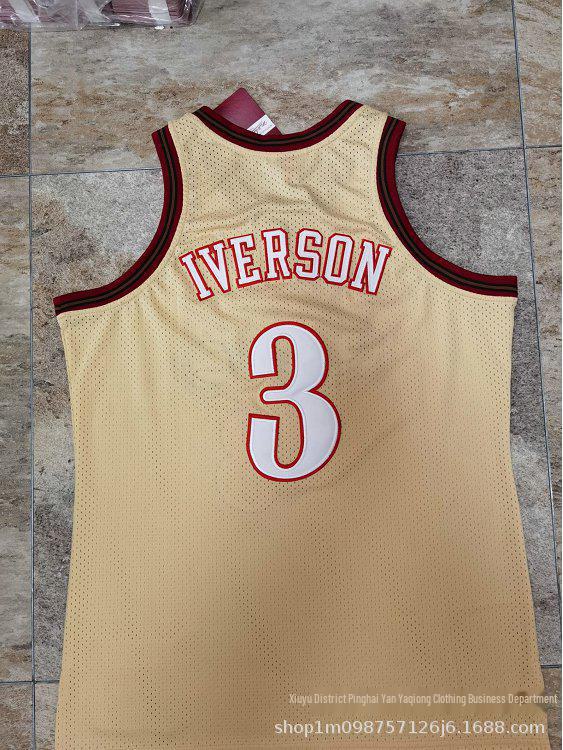 

[Джерсі 76ers] Ні. 3 Айверсон Повністю Вишита Щільна Баскетбольна Джерсі L
