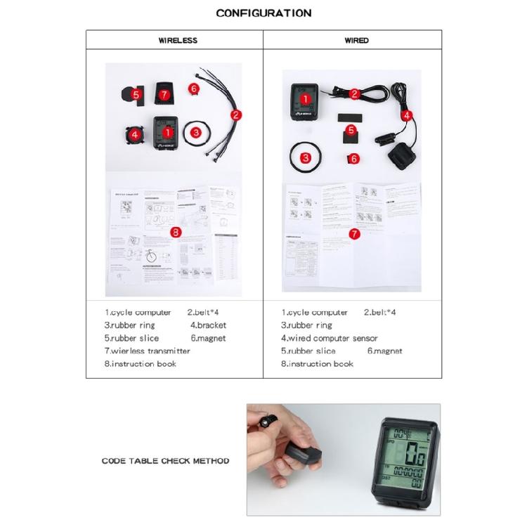 Rechargeable Cycling MTB Waterproof Odometer for w/ LCD Automatic Backlight Disp