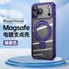 Fulcrum bracket, strong magnetic suction mobile phone case, suitable for iPhone17 high-transparency electroplating Apple 16promax protective case 14