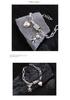 Heart Pendant Retro Bear Bracelet - Trendy Doodle Design Jewelry