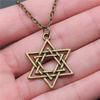 25 Stile Je Menora Davidstern Hexagram Anhänger Halskette Choker Charme Fabrikpreis Schmuck