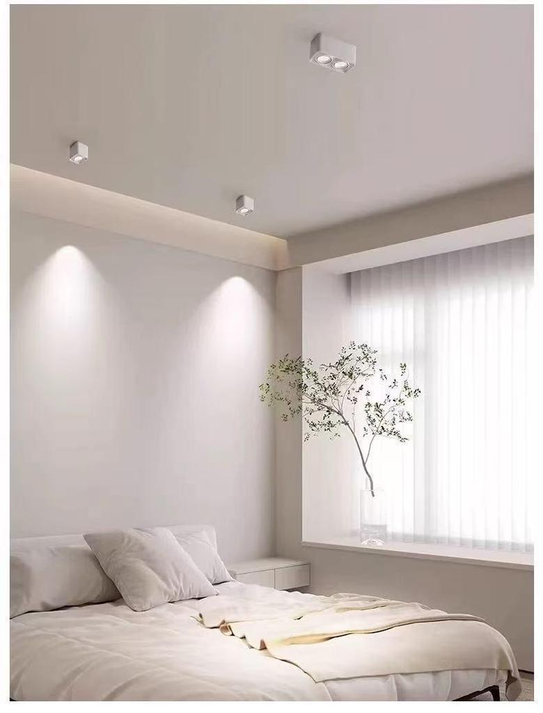 Adjustable GU10 LED Ceiling Spotlight with Replaceable Bulbs – 3 or 4 Heads