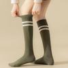 Solid Color Middle Tube Socks JK Women Stockings Elastic Female Hosiery  Ladies