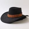 Chapeau de cowboy western classique à larges bords populaire européen et américain pour hommes et femmes chapeau de cowboy anti-soleil mode d'extérieur chapeau jazz