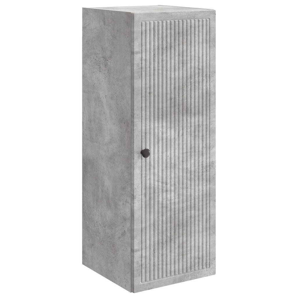 Wall Mounted Cabinet Concrete Grey 33 x 34.5 x 90 cm Particleboard