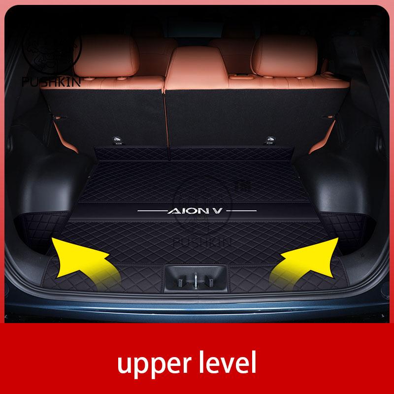 Car Trunk Mat Pad For GAC AION V 2025 2026 Car PU Leather Waterproof Car Rear Trunk Mat Floor Liner Carpet Interior Protective