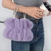 New Fashion Chain Handle Plush Bag - Versatile Furry Crossbody Bag for Autumn/winter Commuting and Casual Wear