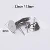 100pcs/lot 3 4 5 6 8 10 12 mm Stainless Steel Blank Earring Stud Base Cabochon Cameo Settings For DIY Jewelry Making Findings
