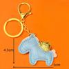 Money Soon In the New Year, Leather Bag Pendant, Cartoon Pony Keychain Pendant, Couple Love Pony Accessories
