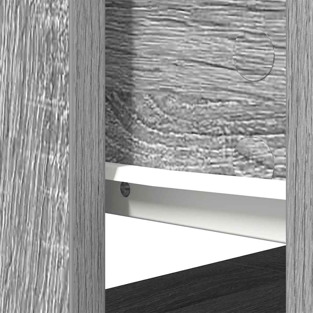 Console Table with Drawers Grey Sonoma 85.5 x 38.5 x 74.5 cm